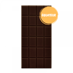 Tablette chocolat origine Equateur 76% de cacao